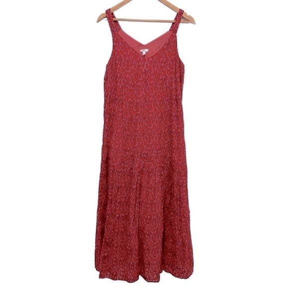 JOIE Sleeveless Tiered Cotton Maxi Dress In Tea Rose Size Small - Picture 2 of 11